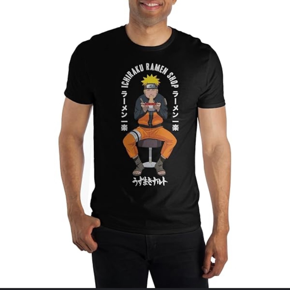 Black Naruto Graphic T-Shirt